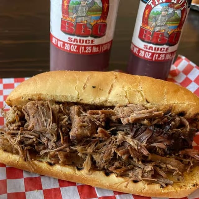 Beef Brisket Sandwich.