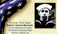 Memory and Sacrifice of USS Oklahoma Sailor Robert James Bennett Honored at National Memorial Cemetery of the Pacific