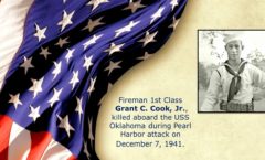 Memory and Sacrifice of USS Oklahoma Sailor Grant C. Cook, Jr. Honored at National Memorial Cemetery of the Pacific