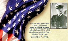 Memory and Sacrifice of USS Oklahoma Sailor John Arnold Austin Honored at National Memorial Cemetery of the Pacific