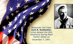 Memory and Sacrifice of USS Oklahoma Sailor Jack R. Goldwater Honored at Utah Memorial on Ford Island